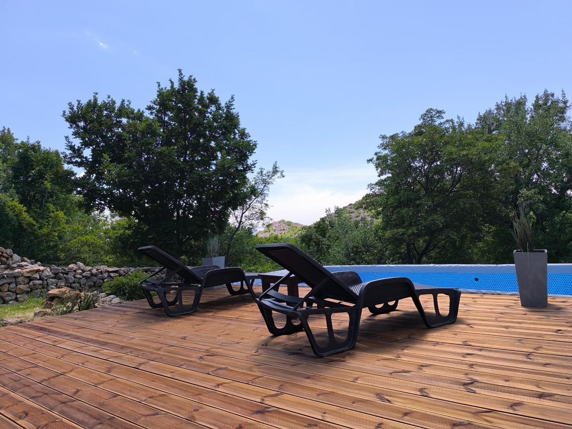 Holiday Home Lucija "" Private House With Pool "" Jablanac Exteriör bild