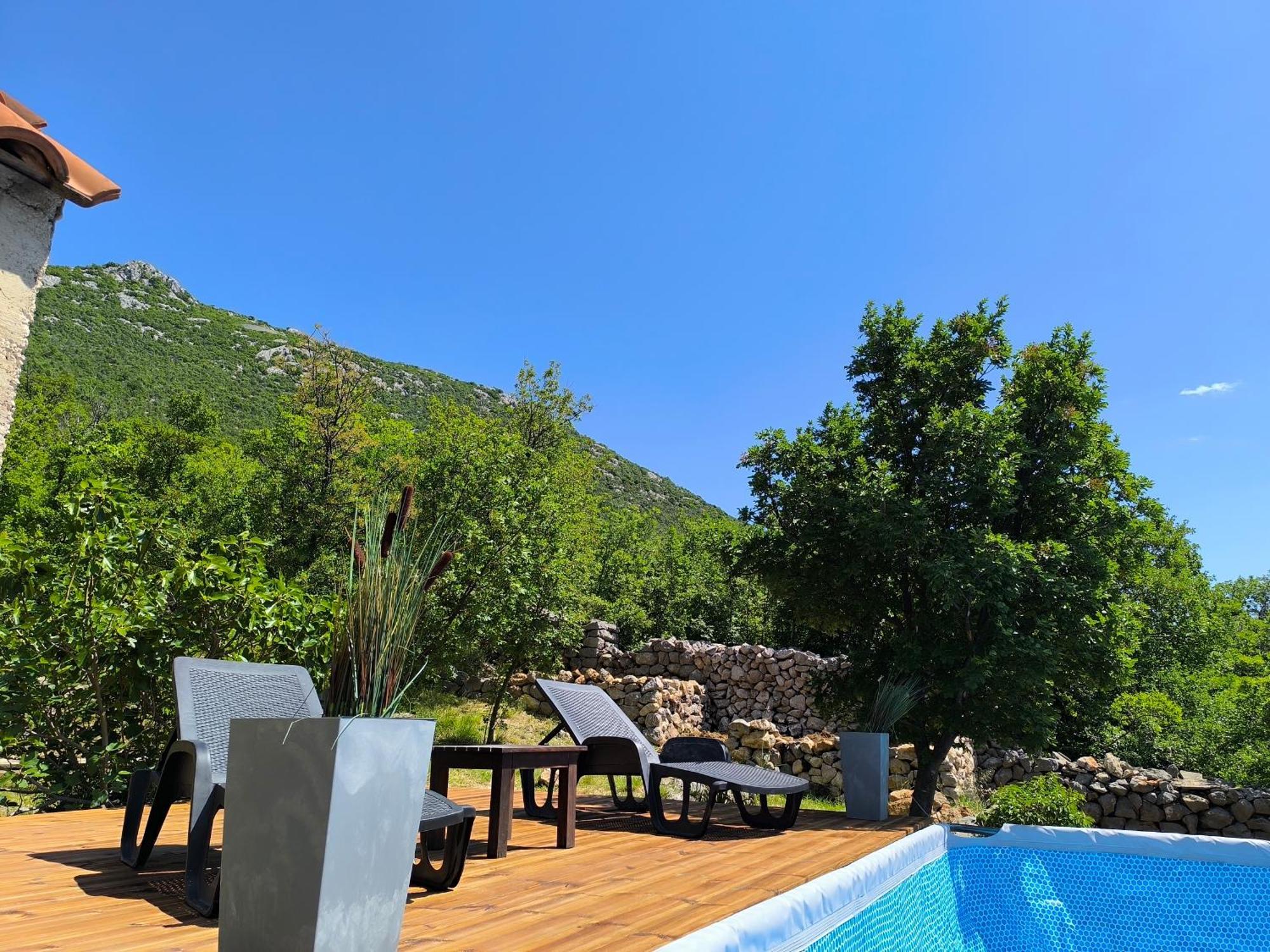 Holiday Home Lucija "" Private House With Pool "" Jablanac Exteriör bild