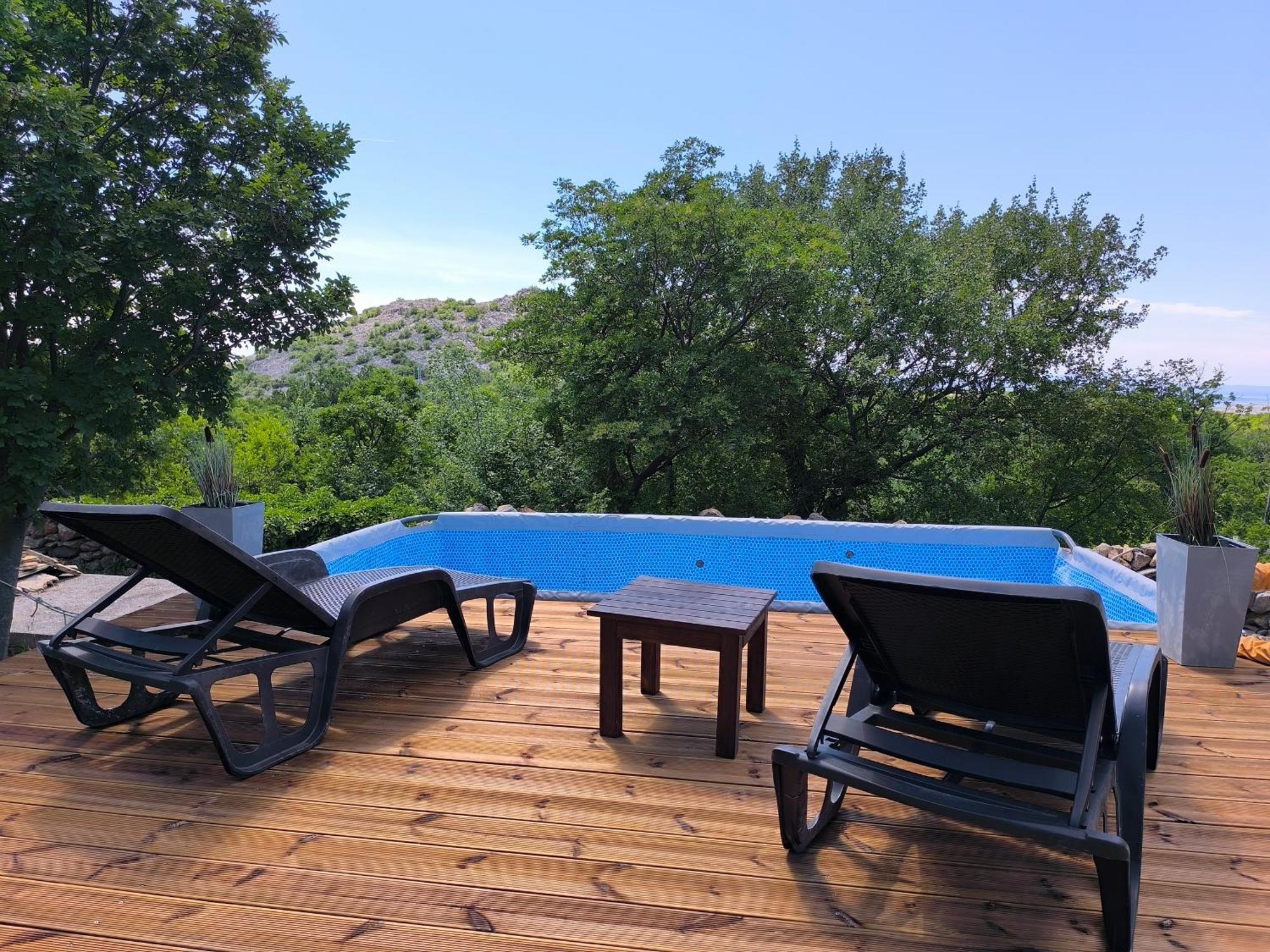 Holiday Home Lucija "" Private House With Pool "" Jablanac Exteriör bild
