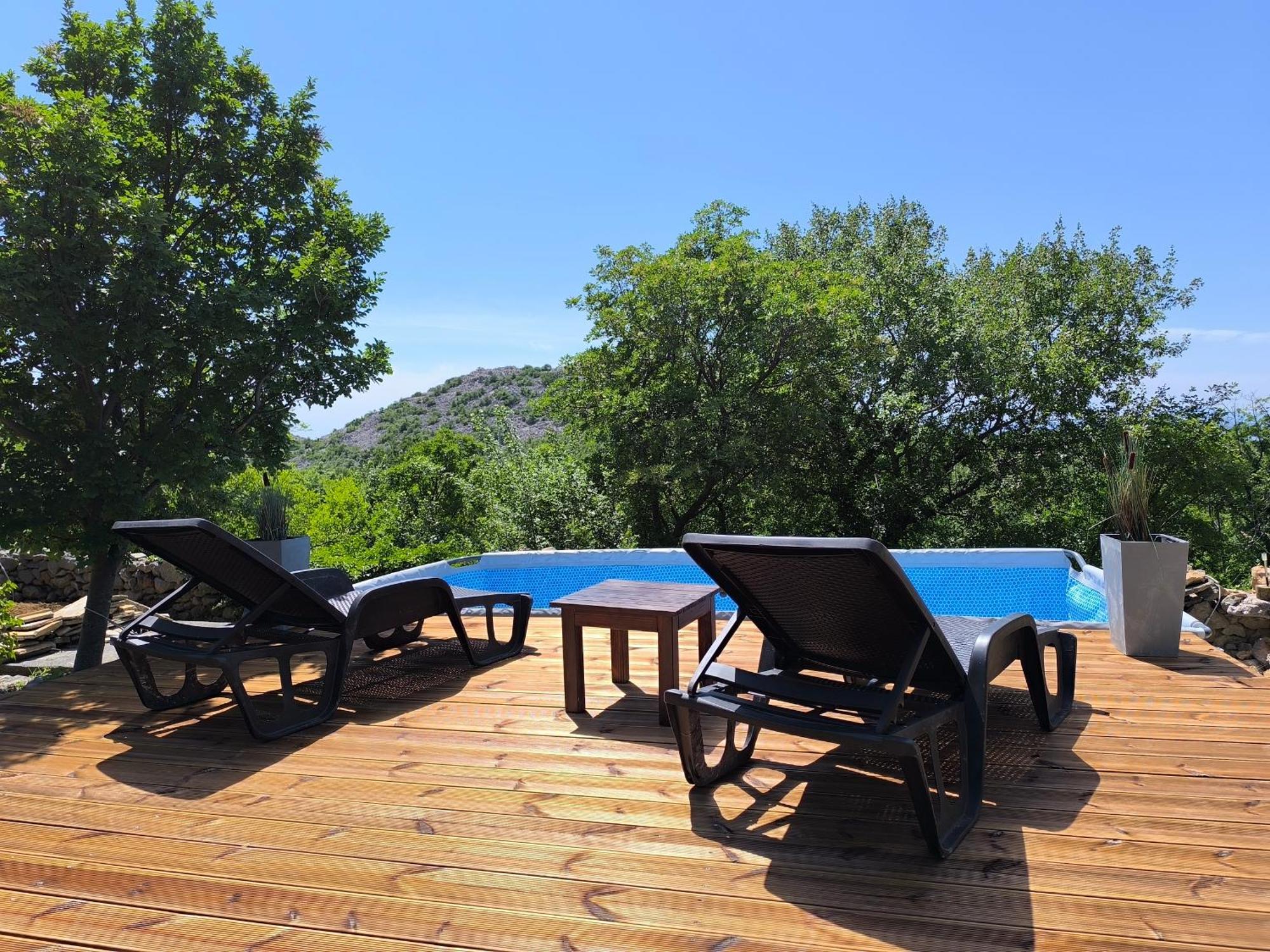 Holiday Home Lucija "" Private House With Pool "" Jablanac Exteriör bild
