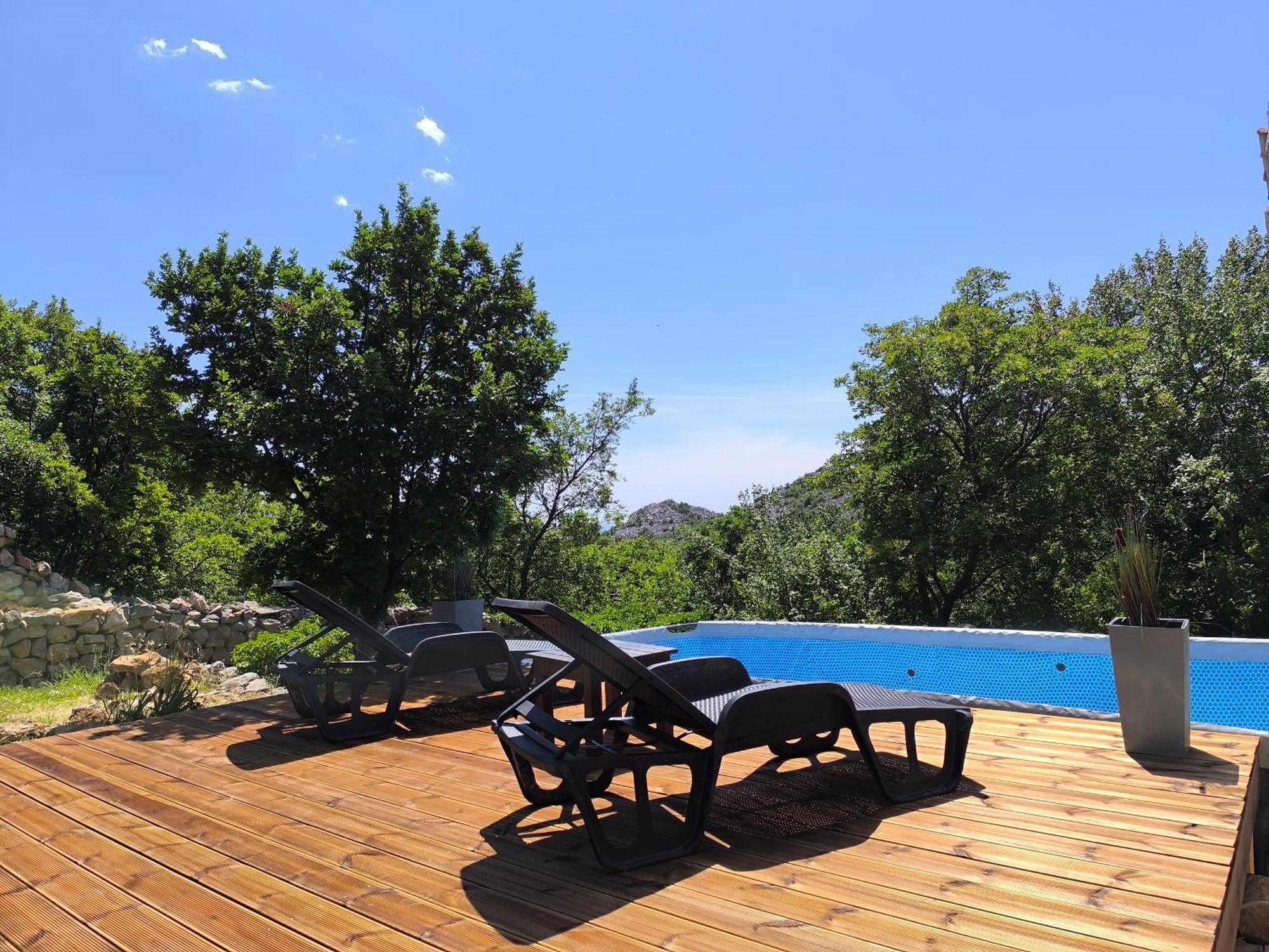 Holiday Home Lucija "" Private House With Pool "" Jablanac Exteriör bild