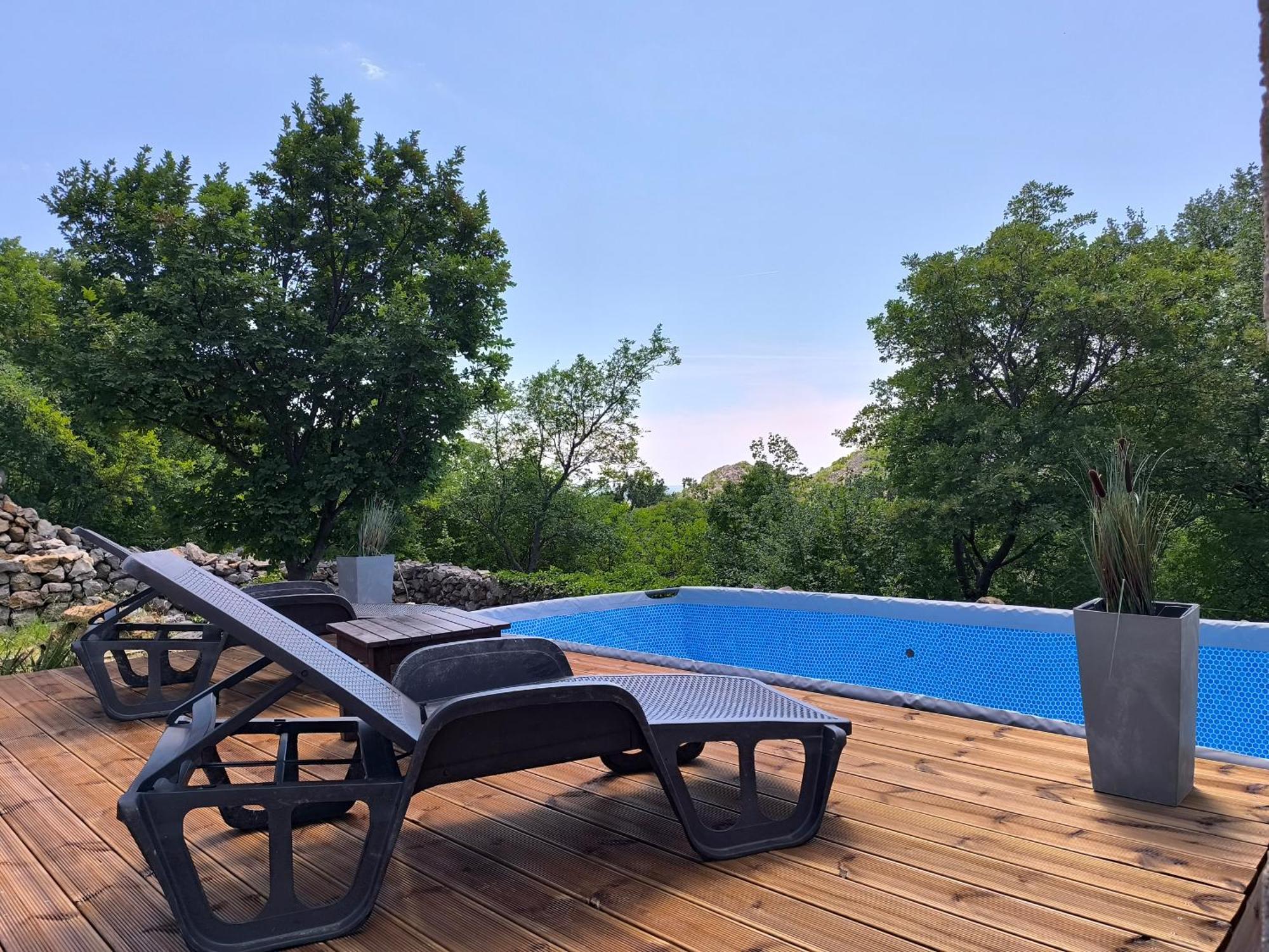 Holiday Home Lucija "" Private House With Pool "" Jablanac Exteriör bild