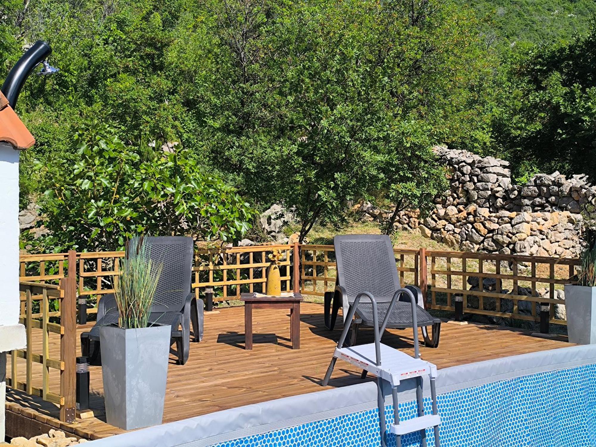 Holiday Home Lucija "" Private House With Pool "" Jablanac Exteriör bild