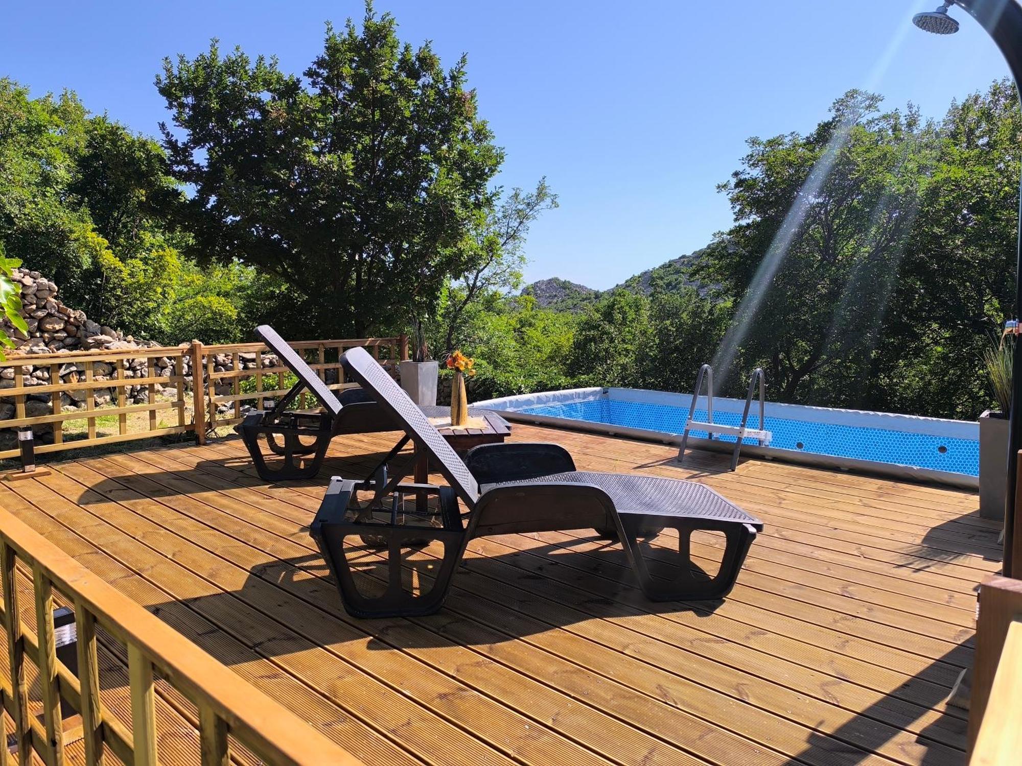 Holiday Home Lucija "" Private House With Pool "" Jablanac Exteriör bild