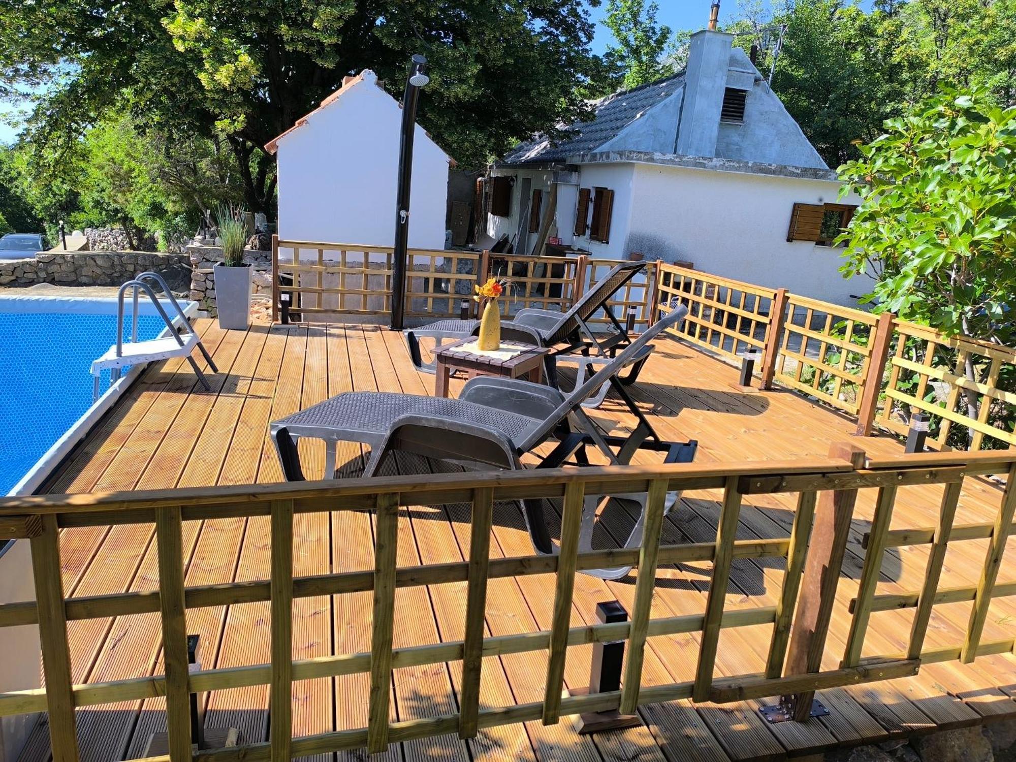 Holiday Home Lucija "" Private House With Pool "" Jablanac Exteriör bild