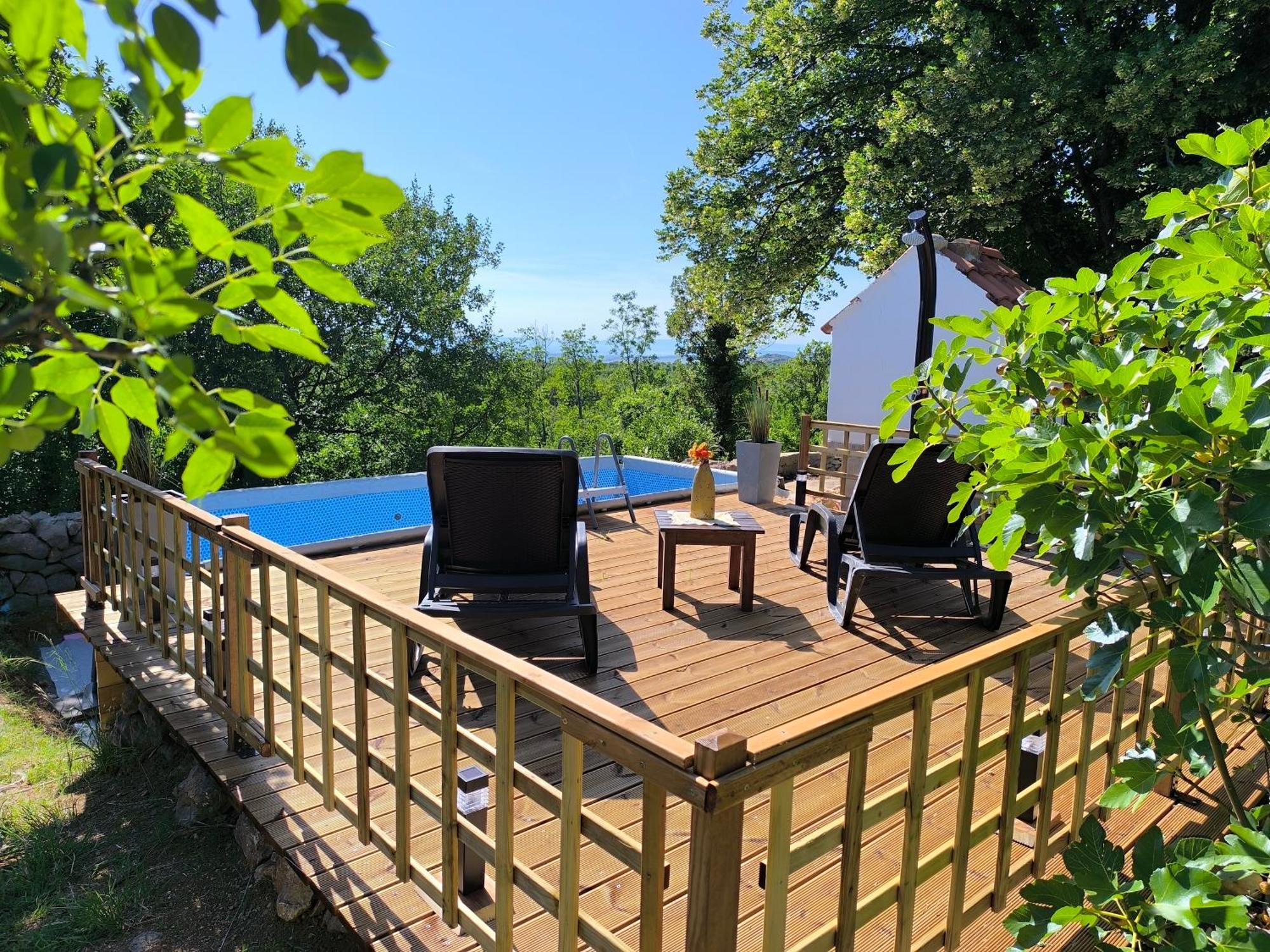 Holiday Home Lucija "" Private House With Pool "" Jablanac Exteriör bild