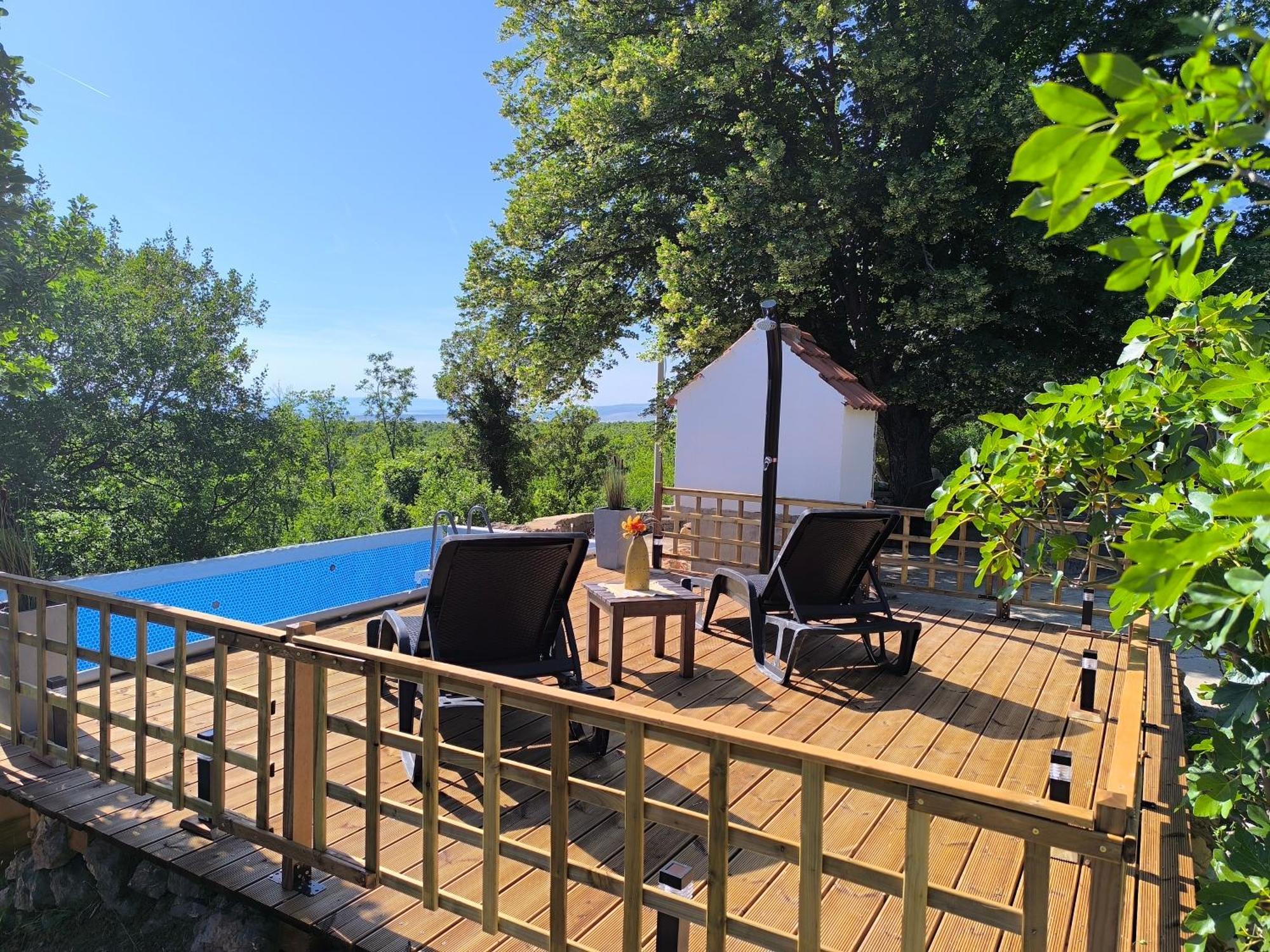 Holiday Home Lucija "" Private House With Pool "" Jablanac Exteriör bild