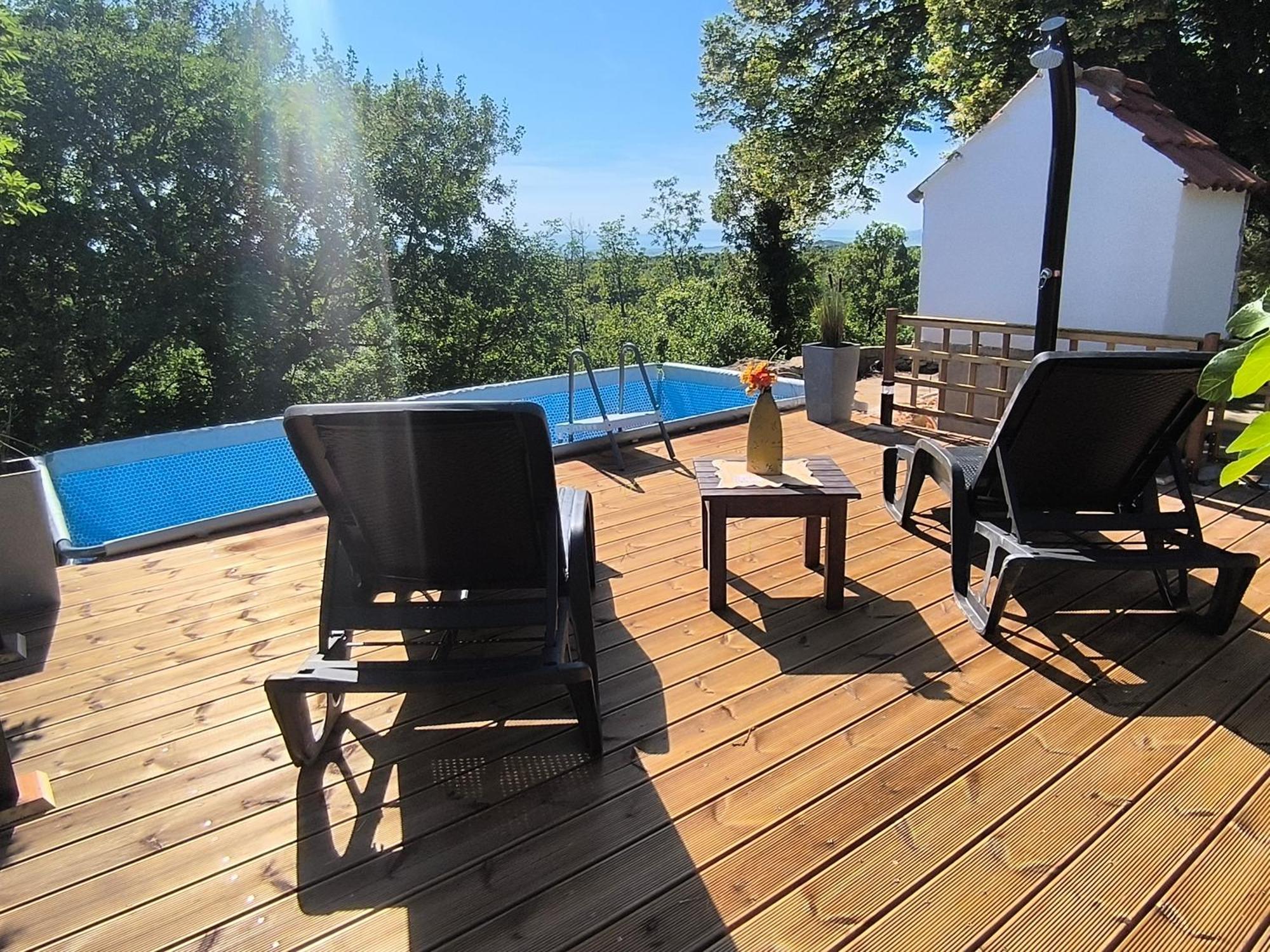 Holiday Home Lucija "" Private House With Pool "" Jablanac Exteriör bild