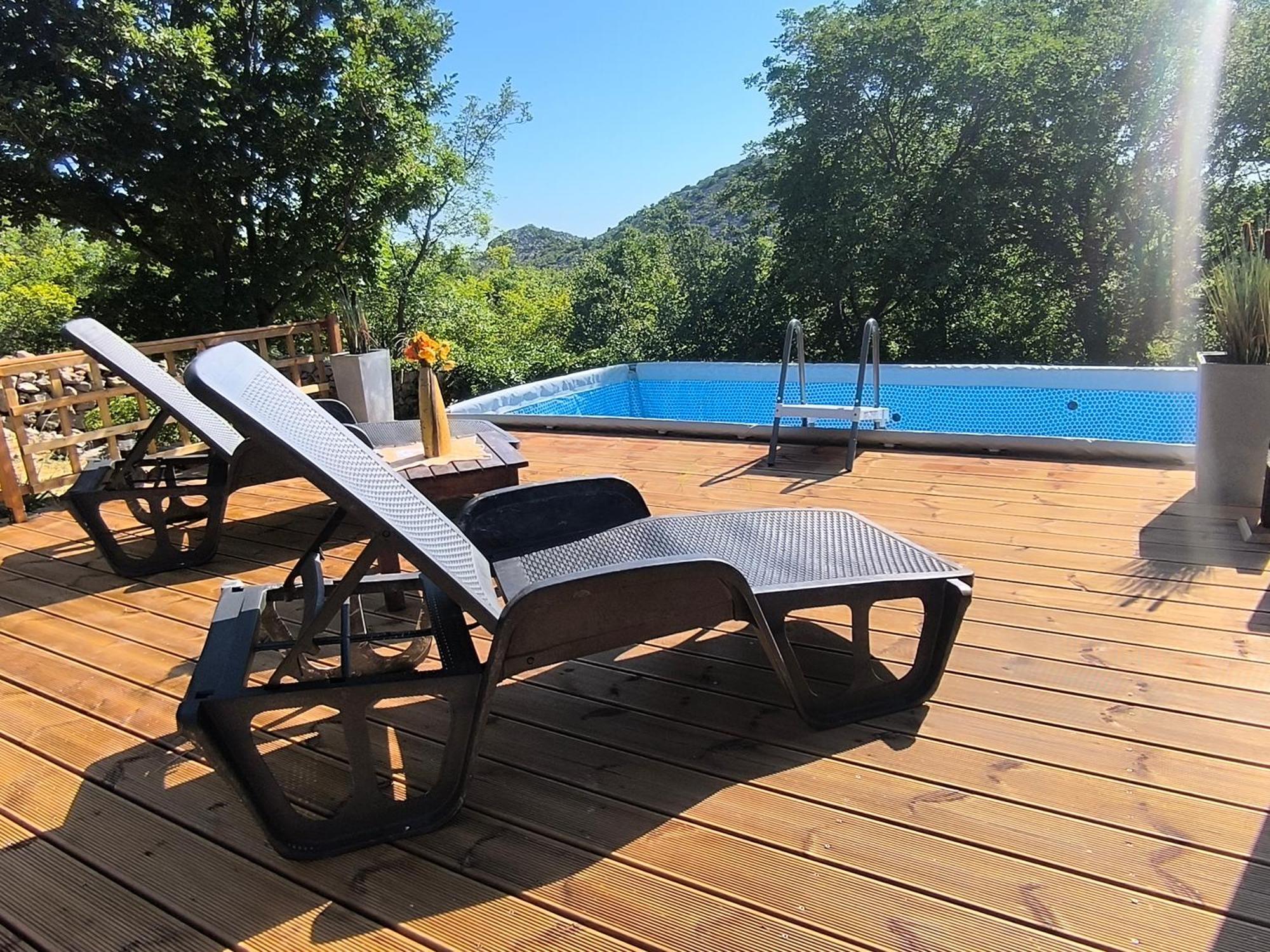 Holiday Home Lucija "" Private House With Pool "" Jablanac Exteriör bild