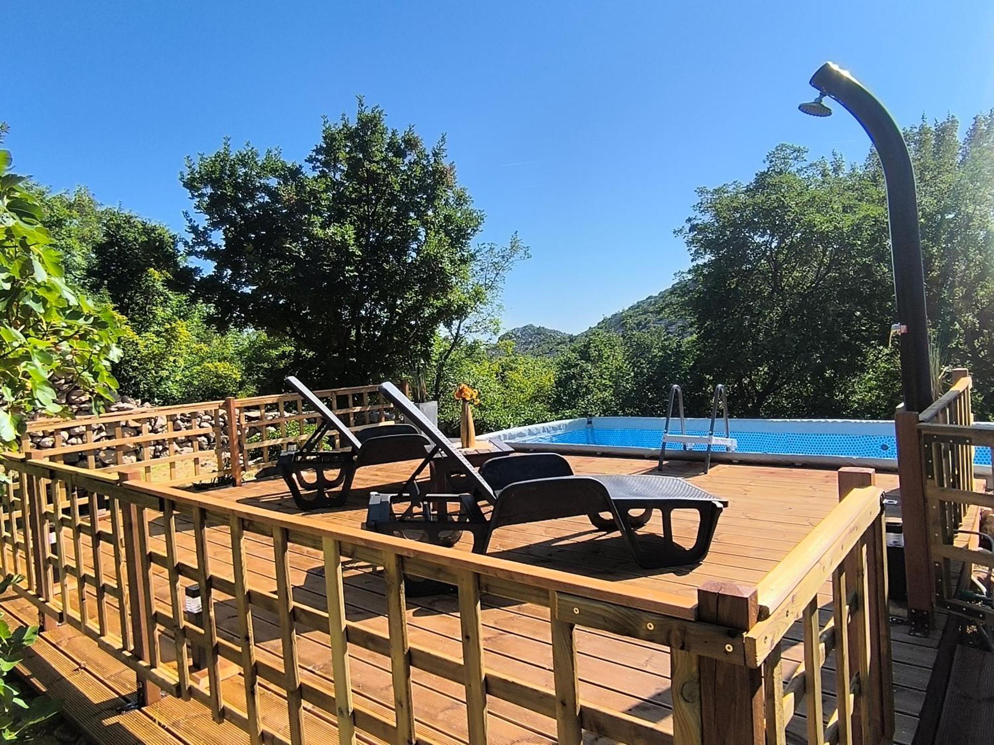 Holiday Home Lucija "" Private House With Pool "" Jablanac Exteriör bild